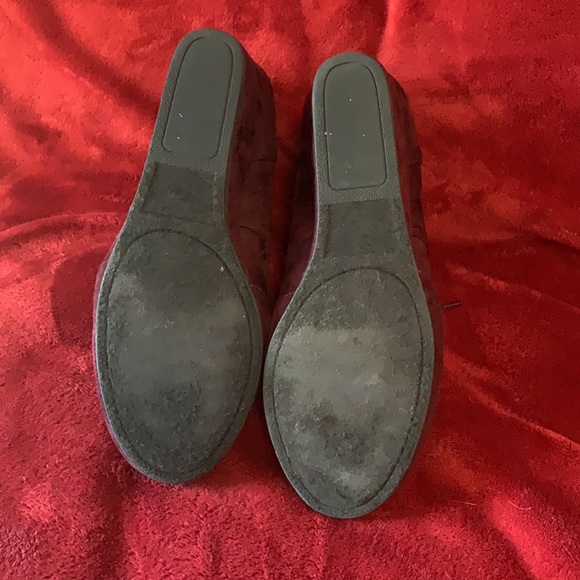 Maroon Suede Wedges - Picture 3 of 3